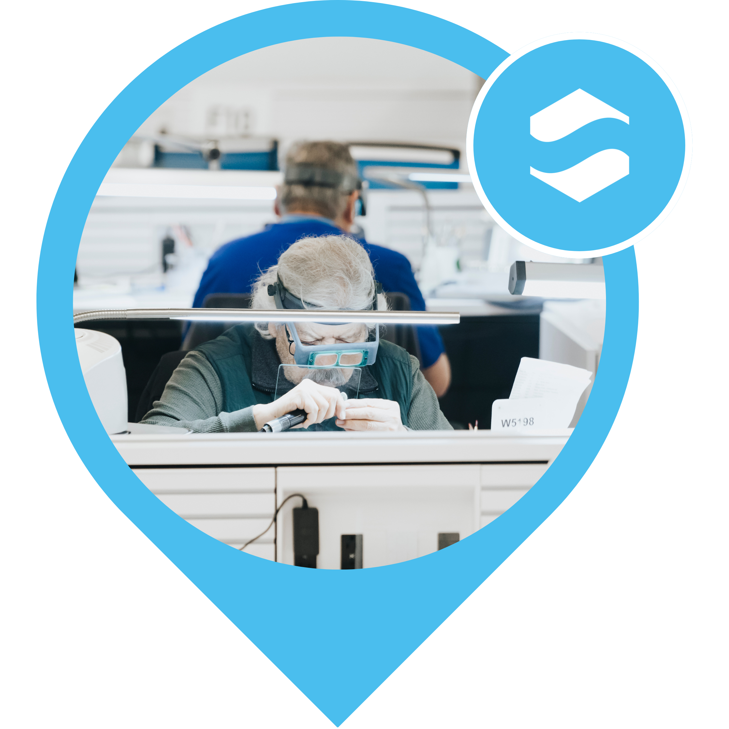 Lab Technician Working